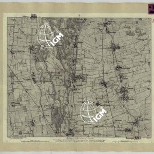 CARTA TOPOGRAFICA DEI CONTORNI DI MILANO RILEVATA D'IN SUL TERRENO E DISEGNATA NELLA PROPORZIONALE SCALA DI 1 A 25.000 DAL PRIMO TENENTE INGEGNERE GEOGRAFO PENSIONATO GIOVANNI BRENNA A. VALLARDI, EDIT. -TAVOLA 7