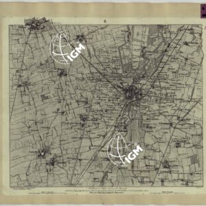 CARTA TOPOGRAFICA DEI CONTORNI DI MILANO RILEVATA D'IN SUL TERRENO E DISEGNATA NELLA PROPORZIONALE SCALA DI 1 A 25.000 DAL PRIMO TENENTE INGEGNERE GEOGRAFO PENSIONATO GIOVANNI BRENNA A. VALLARDI, EDIT. -TAVOLA 8