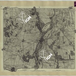 CARTA TOPOGRAFICA DEI CONTORNI DI MILANO RILEVATA D'IN SUL TERRENO E DISEGNATA NELLA PROPORZIONALE SCALA DI 1 A 25.000 DAL PRIMO TENENTE INGEGNERE GEOGRAFO PENSIONATO GIOVANNI BRENNA A. VALLARDI, EDIT. -TAVOLA 9