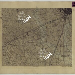 CARTA TOPOGRAFICA DEI CONTORNI DI MILANO RILEVATA D'IN SUL TERRENO E DISEGNATA NELLA PROPORZIONALE SCALA DI 1 A 25.000 DAL PRIMO TENENTE INGEGNERE GEOGRAFO PENSIONATO GIOVANNI BRENNA A. VALLARDI, EDIT. -TAVOLA 12