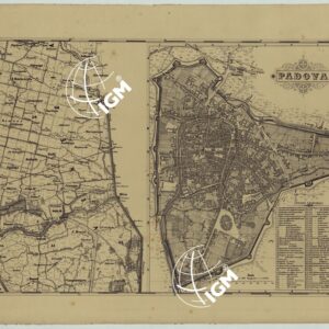 CARTA IDROGRAFICA STRADALE AMMINISTRATIVA CONSORZIALE DELLA PROVINCIA DI PADOVA E DEI TERRENI CHE SI ESTENDANO FINO ALLA SINISTRA SPONDA DEL FIUME ADIGE E LA LAGUNA DI CHIOGGIA. II EDIZIONE RIDOTTA ALLA SCALA DI 1 50.000. -TAVOLA VI