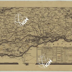 CARTA IDROGRAFICA STRADALE AMMINISTRATIVA CONSORZIALE DELLA PROVINCIA DI PADOVA E DEI TERRENI CHE SI ESTENDANO FINO ALLA SINISTRA SPONDA DEL FIUME ADIGE E LA LAGUNA DI CHIOGGIA. II EDIZIONE RIDOTTA ALLA SCALA DI 1 50.000. -TAVOLA XI