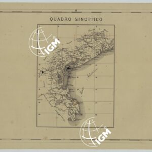 CARTA COROGRAFICA DELLA PROVINCIA DI VENEZIA PUBBLICATA A CURA DELLA DEPUTAZIONE PROVINCIALE - QUADRO SINOTTICO (D'UNIONE)