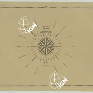 CARTA COROGRAFICA DELLA PROVINCIA DI VENEZIA PUBBLICATA A CURA DELLA DEPUTAZIONE PROVINCIALE -TAVOLA XIX ROSA DEI VENTI
