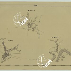 CARTA COROGRAFICA DELLA PROVINCIA DI VENEZIA PUBBLICATA A CURA DELLA DEPUTAZIONE PROVINCIALE -TAVOLA XXVIII