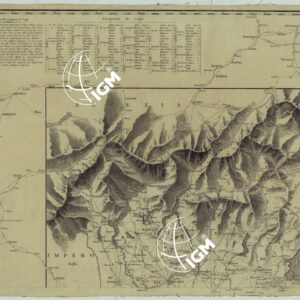 CARTA DELLE STAZIONI MILITARI, NAVIGAZIONE, E POSTE DEL REGNO D'ITALIA. ESEGUITA NEL DEPOSITO GENERALE DELLA GUERRA PER ORDINE DEL MINISTRO DELLA GUERRA NELL'ANNO (AUMENTATA E CORRETTA NEL 1810) - FOG. I
