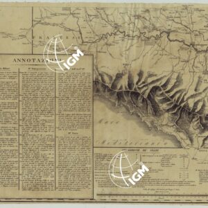 CARTA DELLE STAZIONI MILITARI, NAVIGAZIONE, E POSTE DEL REGNO D'ITALIA. ESEGUITA NEL DEPOSITO GENERALE DELLA GUERRA PER ORDINE DEL MINISTRO DELLA GUERRA NELL'ANNO (AUMENTATA E CORRETTA NEL 1810) - FOG. III