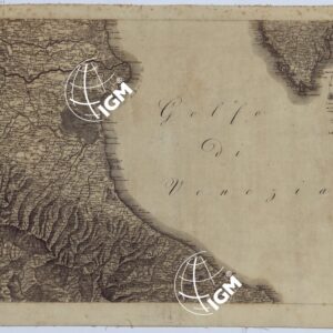 CARTA AMMINISTRATIVA DEL REGNO D'ITALIA CO' SUOI STABILIMENTI POLITICI, MILITARI, CIVILI, E RELIGIOSI E CON UNA PARTE DEGLI STATI LIMITROFI. COSTRUTTA NEL DEPOSITO DELLA GUERRA  PER ORDINE DEL MINISTRO DELLA GUERRA E MARINA NELL'ANNO MDCCCXI -TAVOLA V