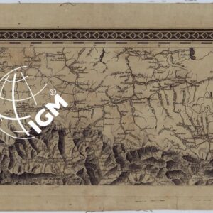 CARTA AMMINISTRATIVA DEL REGNO D'ITALIA CO' SUOI STABILIMENTI POLITICI, MILITARI, CIVILI, E RELIGIOSI E CON UNA PARTE DEGLI STATI LIMITROFI. COSTRUTTA NEL DEPOSITO DELLA GUERRA  PER ORDINE DEL MINISTRO DELLA GUERRA E MARINA NELL'ANNO MDCCCXI -TAVOLA IVBIS