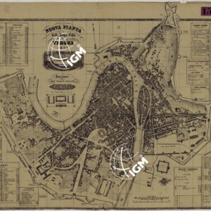 NUOVA PIANTA DELLA CITTA'DI VERONA 1879
