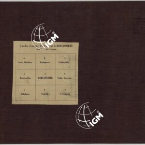 CARTA DEI DINTORNI DI BORGOFORTE ALLA SCALA DI 1 AL 10.000 - Quadro d'Unione