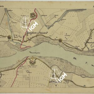 CARTA DEI DINTORNI DI BORGOFORTE ALLA SCALA DI 1 AL 10.000 - Foglio 5 - Borgoforte
