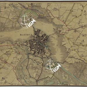 CARTA DEI DINTORNI DI MANTOVA ALLA SCALA DI 1 AL 10.000 - Foglio 5 - Mantova