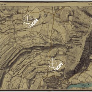 CARTA DEI DINTORNI DI RIVOLI E PASTRENGO ALLA SCALA DI 1 AL 10.000 - FOGLIO 2 CAPRINO