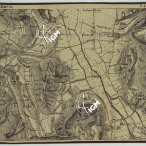 CARTA DEI DINTORNI DI RIVOLI E PASTRENGO ALLA SCALA DI 1 AL 10.000 - FOGLIO 4 ALBAREDO