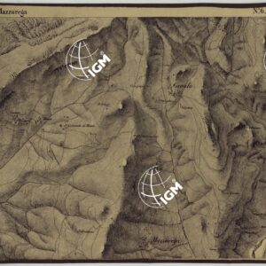 CARTA DEI DINTORNI DI RIVOLI E PASTRENGO ALLA SCALA DI 1 AL 10.000 - FOGLIO 6 MAZZUREGA