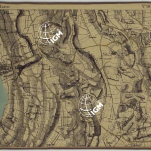 CARTA DEI DINTORNI DI RIVOLI E PASTRENGO ALLA SCALA DI 1 AL 10.000 - FOGLIO 10 LAZISE