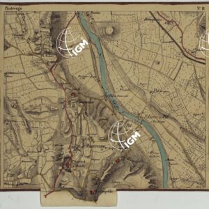 CARTA DEI DINTORNI DI RIVOLI E PASTRENGO ALLA SCALA DI 1 AL 10.000 - FOGLIO 11 PASTRENGO