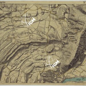 CARTA DEI DINTORNI DI RIVOLI E PASTRENGO ALLA SCALA DI 1 AL 10.000 - FOGLIO 2 CAPRINO