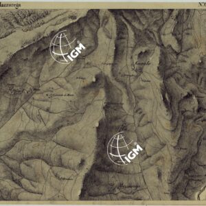 CARTA DEI DINTORNI DI RIVOLI E PASTRENGO ALLA SCALA DI 1 AL 10.000 - FOGLIO 6 MAZZUREGA