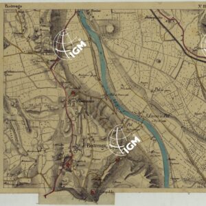 CARTA DEI DINTORNI DI RIVOLI E PASTRENGO ALLA SCALA DI 1 AL 10.000 - FOGLIO 11 PASTRENGO