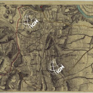 CARTA DEI DINTORNI DI RIVOLI E PASTRENGO ALLA SCALA DI 1 AL 10.000 - FOGLIO 14 SANDRA'