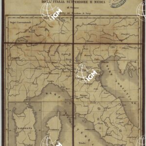 CARTA COROGRAFICA  DELL'ITALIA SUPERIORE E MEDIA AL 600.000 - Quadro d'Unione