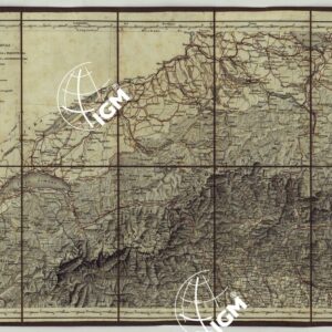 CARTA COROGRAFICA  DELL'ITALIA SUPERIORE E MEDIA AL 600.000 - Foglio 1 - Ginevra - Bergamo