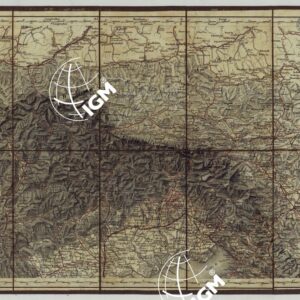 CARTA COROGRAFICA DELL'ITALIA SUPERIORE E MEDIA AL 600.000 - Foglio 2 - Trento - Trieste