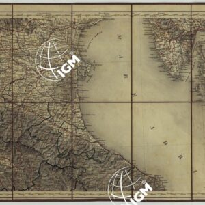 CARTA COROGRAFICA DELL'ITALIA SUPERIORE E MEDIA AL 600.000 - Foglio 4 - Venezia - Firenze