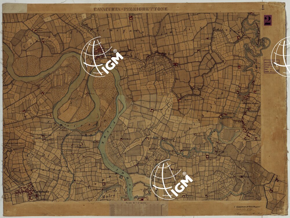 VALLE DEL PO - Tavola 1 - Cavacurta - Pizzighettone