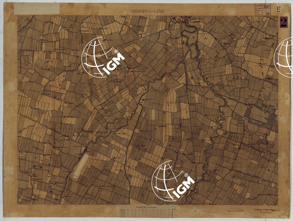 VALLE DEL PO - Tavola 17 - Chiavenna - Landi