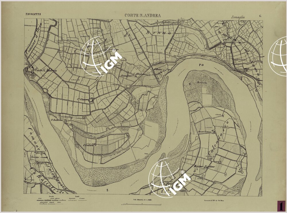 Valle del Po - Piacenza, Cremona, Pizzighettone - Tavola 6 - Corte S. Andrea