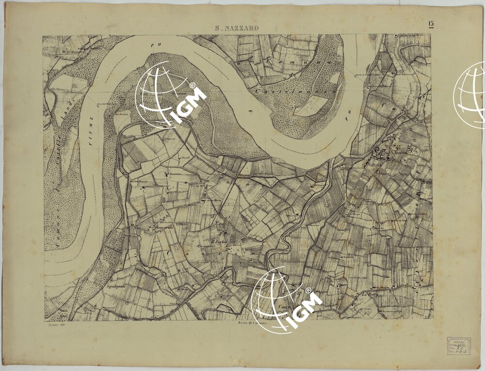 Valle del Po - Piacenza, Cremona, Pizzighettone - Tavola 13 - S. Nazzaro