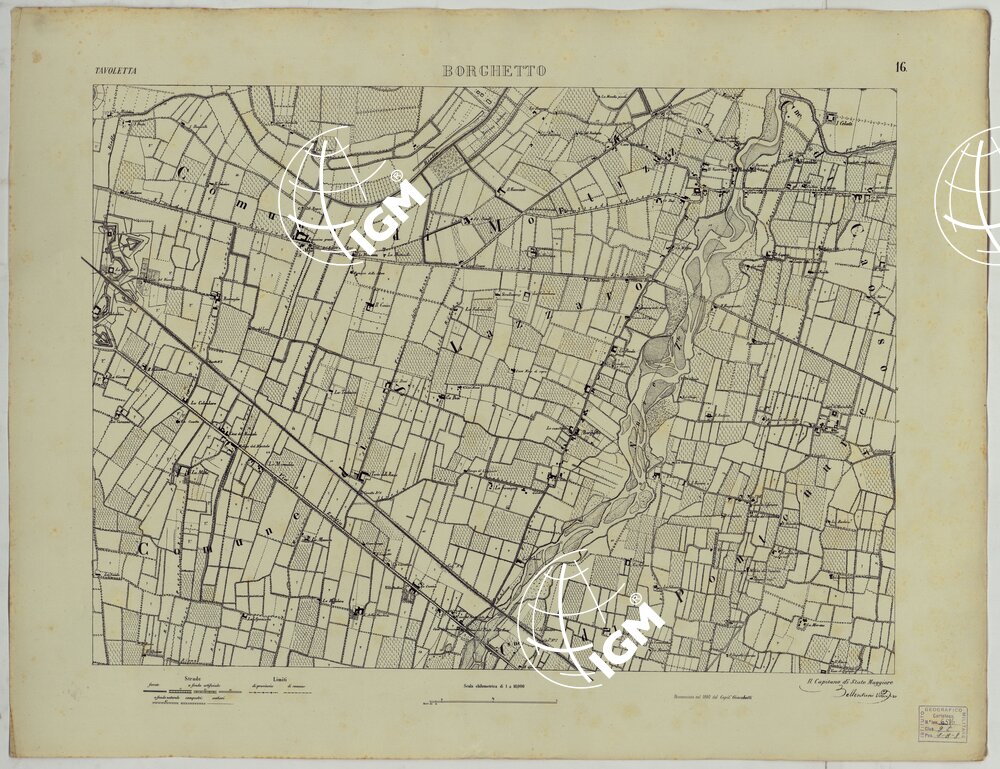 Valle del Po - Piacenza, Cremona, Pizzighettone - Tavoletta 16 - Borghetto