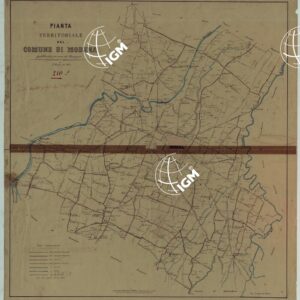 PIANTA TERRITORIALE DEL COMUNE DI MODENA PUBBLICATA PER CURA DEL MUNICIPIO IN FEBBRAIO DEL 1872.