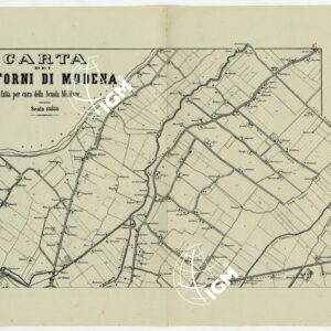 CARTA DEI DINTORNI DI MODENA FATTA PER CURA DELLA SCUOLA MILITARE - TAVOLA 2