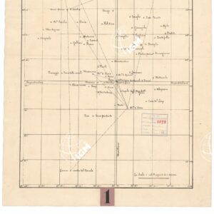 CARTA TOPOGRAFICA DEL COMPARTIMENTO LUCCHESE ESEGUITA D'ORDINE DI SUA ECCELLENZA IL SIGNOR TENENTE GENERALE CAV. G. DE LAUGIER CONTE DI BELLECOUR MINISTRO DELLA GUERRA - RETE DELLA TRIANGOLAZIONE LUCCHESE