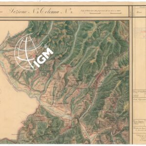 CARTA TOPOGRAFICA DEL COMPARTIMENTO LUCCHESE ESEGUITA D'ORDINE DI SUA ECCELLENZA IL SIGNOR TENENTE GENERALE CAV. G. DE LAUGIER CONTE DI BELLECOUR MINISTRO DELLA GUERRA - SEZIONE N. 3 COLONNA N. 2