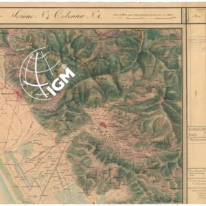 CARTA TOPOGRAFICA DEL COMPARTIMENTO LUCCHESE ESEGUITA D'ORDINE DI SUA ECCELLENZA IL SIGNOR TENENTE GENERALE CAV. G. DE LAUGIER CONTE DI BELLECOUR MINISTRO DELLA GUERRA - SEZIONE N. 4 COLONNA N. 1