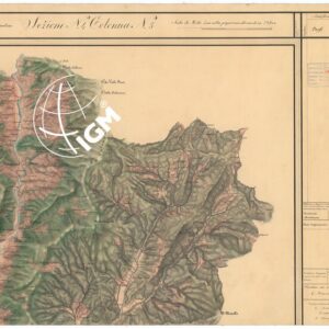 CARTA TOPOGRAFICA DEL COMPARTIMENTO LUCCHESE ESEGUITA D'ORDINE DI SUA ECCELLENZA IL SIGNOR TENENTE GENERALE CAV. G. DE LAUGIER CONTE DI BELLECOUR MINISTRO DELLA GUERRA - SEZIONE N. 4 COLONNA N. 5