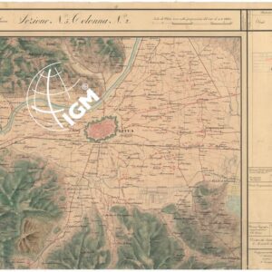 CARTA TOPOGRAFICA DEL COMPARTIMENTO LUCCHESE ESEGUITA D'ORDINE DI SUA ECCELLENZA IL SIGNOR TENENTE GENERALE CAV. G. DE LAUGIER CONTE DI BELLECOUR MINISTRO DELLA GUERRA - SEZIONE N. 5 COLONNA N. 2