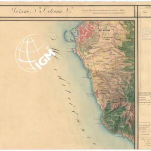 CARTA TOPOGRAFICA DEL COMPARTIMENTO LUCCHESE ESEGUITA D'ORDINE DI SUA ECCELLENZA IL SIGNOR TENENTE GENERALE CAV. G. DE LAUGIER CONTE DI BELLECOUR MINISTRO DELLA GUERRA - SEZIONE N. 8 COLONNA N. 1