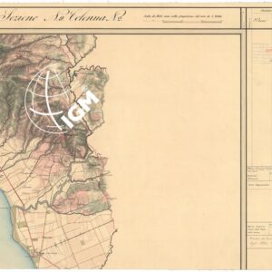 CARTA TOPOGRAFICA DEL COMPARTIMENTO LUCCHESE ESEGUITA D'ORDINE DI SUA ECCELLENZA IL SIGNOR TENENTE GENERALE CAV. G. DE LAUGIER CONTE DI BELLECOUR MINISTRO DELLA GUERRA  - SEZIONE N. 9 COLONNA N. 2