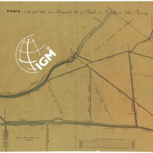 PIANTA D' UNA PARTE DELLE TERRE DEMANIALI DEL GIA' PADULE DI CASTIGLIONI DELLA PESCAIA - CASTIGLION DELLA PESCAIA.