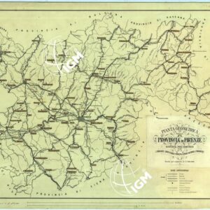 PIANTA GEOMETRICA DELLA PROVINCIA DI FIRENZE DISTINTA PER COMUNITA'