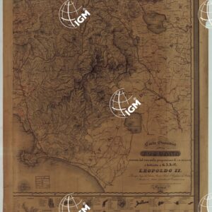 CARTA GEOMETRICA DELLA TOSCANA RICAVATA DAL VERO NELLA PROPORZIONE DI 1 A 200,000 DEDICATA A S.A.I. E R. LEOPOLDO II PRINCIPE IMPERIALE D'AUSTRIA PRINCIPE REALE D'UNGHERIA E DI BOEMIA ARCIDUCA D'AUSTRIA GRANDUCA DI TOSCANA ECC.