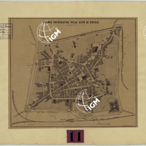 PIANTA TOPOGRAFICA DELLA CITTA' DI PISTOIA