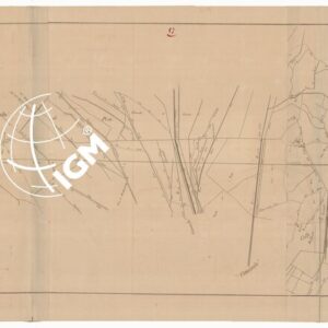 QUADRO D'INSIEME PER LA TRACCIA DEL NUOVO TRONCO FERROVIARIO DA PISA A COLLE SALVETTI LIT. CROMATICA. PISA. SECOLO XIX. SCALA DI 1:16.666.