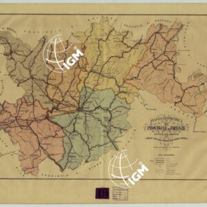 PIANTA GEOMETRICA DELLA PROVINCIA DI FIRENZE DISTINTA PER COMUNITA'